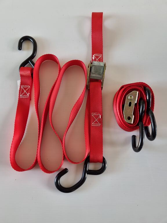 Gold Coast Tool Library Tie Down Straps Cam Lock 1600mm Set 2 (0520)